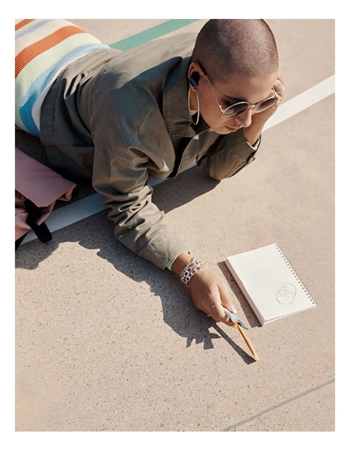 JBL Tune 130 NC TWS Earbuds In Blue - Image 5