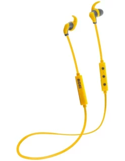 Moki Hybrid Bluetooth Earphones Yellow