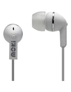 Moki Dots Noise Isolation Earbuds White