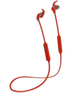 Moki Hybrid Bluetooth Earphones Red