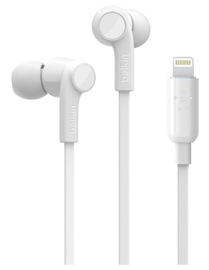 Belkin Rockstar Headphones With Lightning Connector White