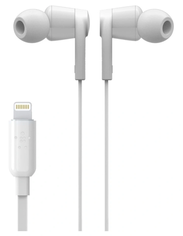 Belkin Rockstar Headphones With Lightning Connector White - Image 5