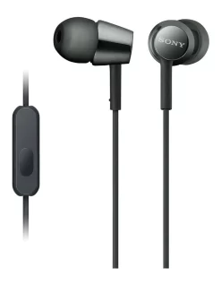 Sony Black In Ear Headphones Black MDREX155APB