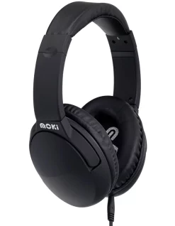 Moki Noise Cancellation Headphones Black