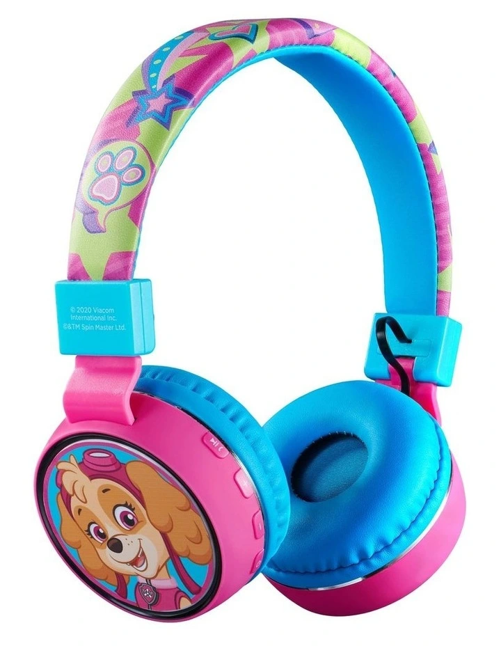 SMD Technology Paw Patrol Padded Bluetooth Headphones Skye In Pink - Image 4